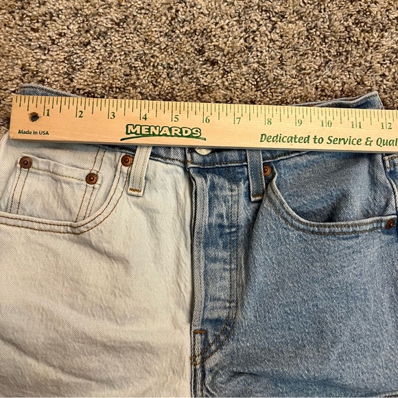 Levi’s 501 Button Fly Two Tone Shorts Waist Size 24 - Picture 12 of 12